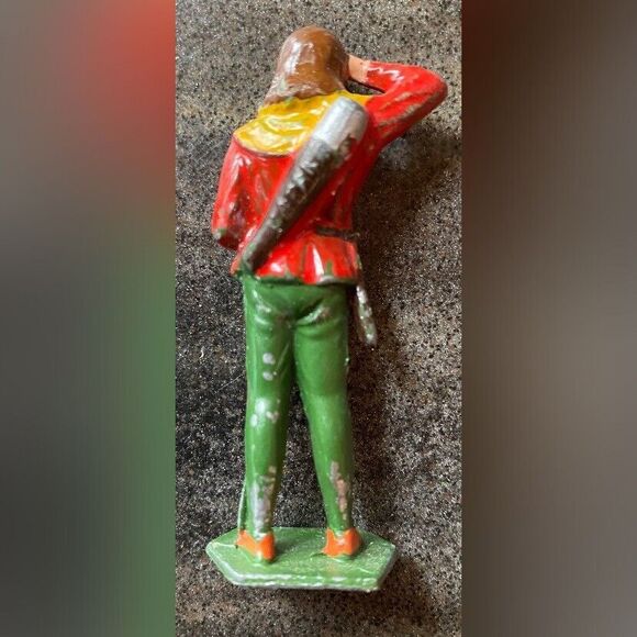 Lot 8 Robin Hood Friar Tuck Merry Men Cast Lead Figures Vintage Manoil 1940/50 - Picture 13 of 16